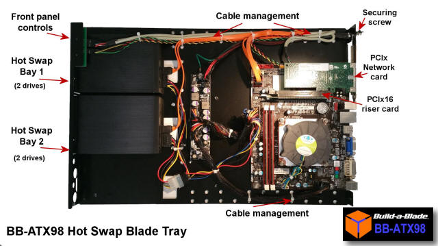 BB-ATX98 Hot swap tray