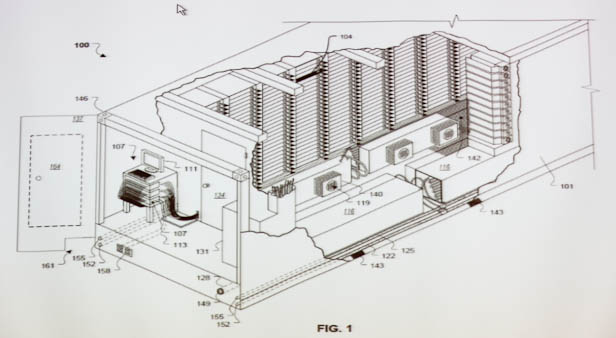 A diagram of a Google modular data center